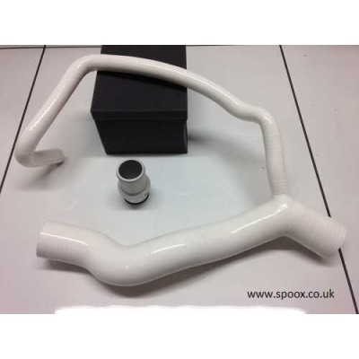 Peugeot 306 Gti-6 / Rallye Top Radiator Hose-With Oil Cooler, Inc Adapter (White)