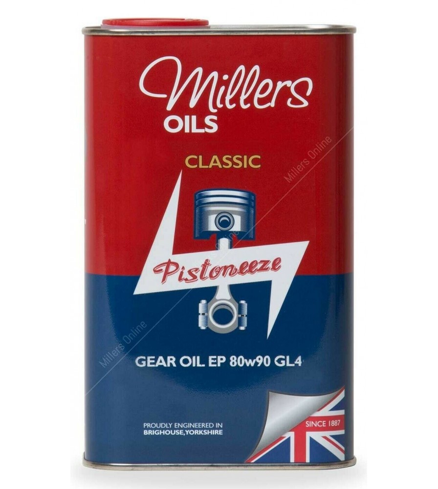 Millers Oils Classic EP80w90 GL4 gear oil for classic transmissions 1