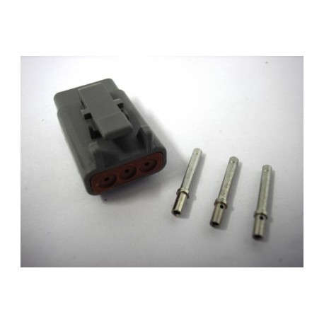 3 Way DTM Plug Connector (MALE)