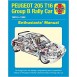 Haynes Peugeot 205 T16 Group B Rally Car Manual