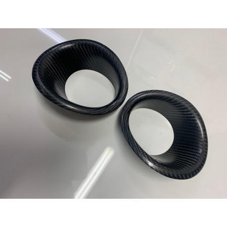 Peugeot 106 Carbon Fibre Front Bumper Ducts - Matt Finish