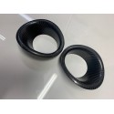 Peugeot 106 Carbon Fibre Front Bumper Ducts - Matt Finish