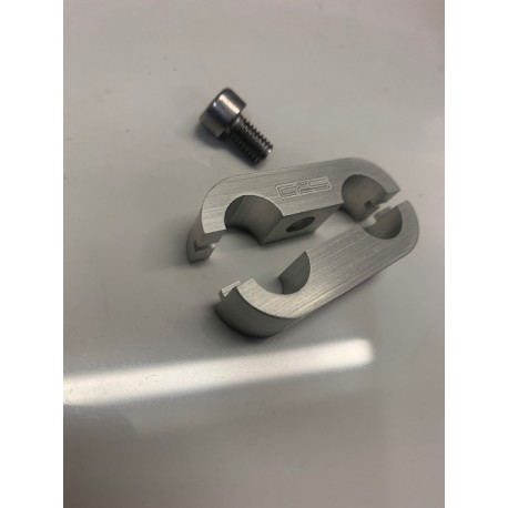 S.R.D 12mm Billet Hose Separator - Clear Anodised