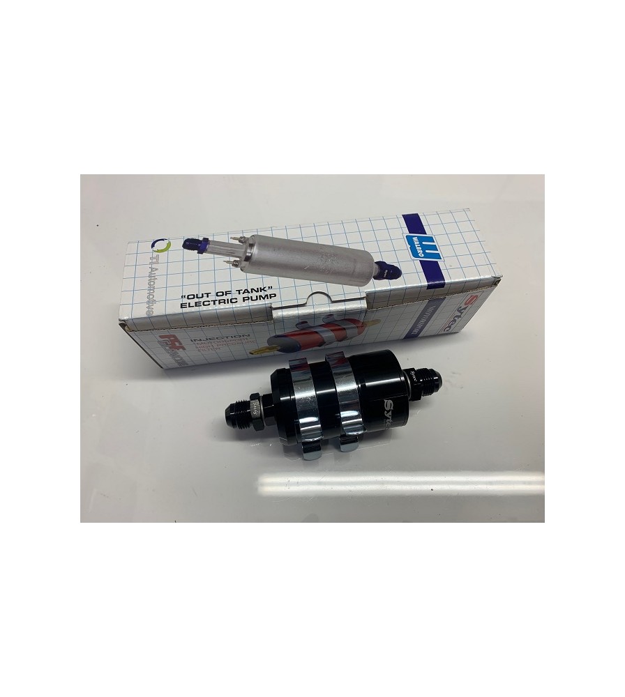 Sytec Black Bullet Fuel Filter -6 JIC In & Out (Stainless Steel Element ...