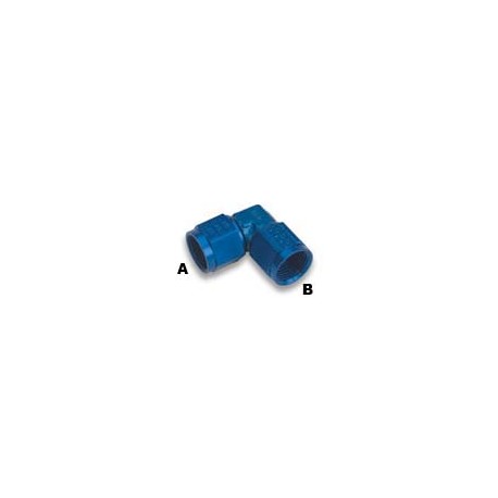Earls 90 degree low profile -6 to -6 female elbow