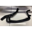 Peugeot 309 GTI silicone top radiator hose with oil cooler takeoffs - Black