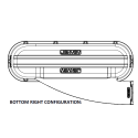 Jenvey 2 Piece Turbo Plenum - 70mm Inlet - Bottom Right Configuration - APSC2-70-L