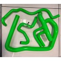 Peugeot 106 S2 Rallye Silicone Coolant Hose KIT - With Oil Cooler (GREEN)