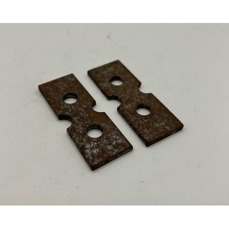 Genuine O/E Peugeot 205 Tailgate hinge reinforcement plates (PAIR) - 8715.55