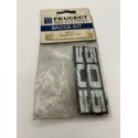 Genuine OE Peugeot 505 Mudflap Badge Kit - 9602.1V