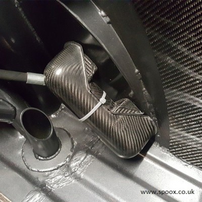 Carbon Fibre Remote Reservoir Canister Holder & Cover - 1.75"