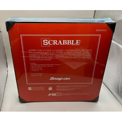 Brand New Snap-On Tools Scrabble Set In Wooden Box Collectable - SSX21P125