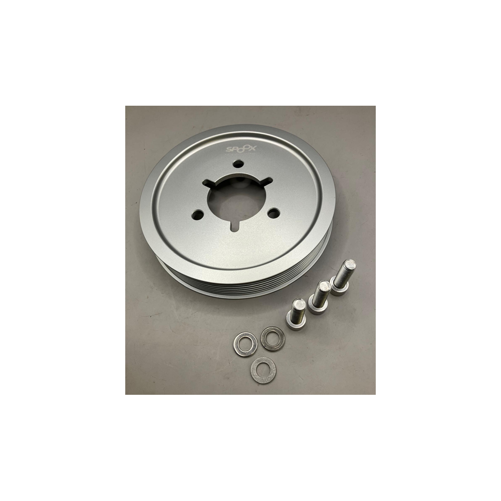 Spoox Peugeot 206 XSi 1.6 16v TU5JP4 Billet Alloy Bottom Pulley - Silver