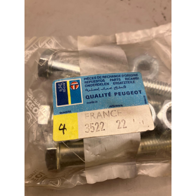 Genuine OE Peugeot 205 Front Wishbone Front Bush Bolt and Nut (1) - 3522.22 (1)
