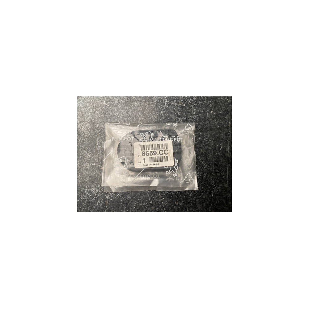 Genuine OE Peugeot 205 Louvered Black Fuel Tank Cap Moulding With Hole - 8659.CC