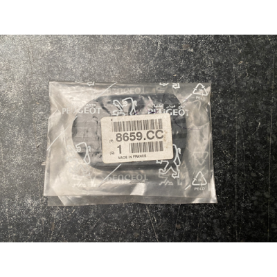 Genuine OE Peugeot 205 Louvered Black Fuel Tank Cap Moulding With Hole - 8659.CC