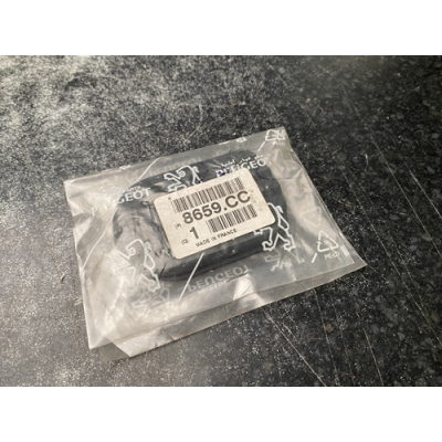 Genuine OE Peugeot 205 Louvered Black Fuel Tank Cap Moulding With Hole - 8659.CC