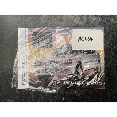 Genuine OE Peugeot 205 RALLYE Booklet BRAND NEW SEALED