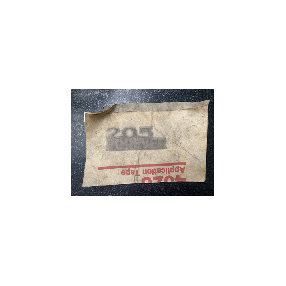 Genuine OE Peugeot 205 FOREVER Sticker Decal - 8663.GA