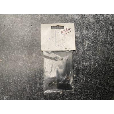 Genuine OE Peugeot GTI Badge Mud Flap Inserts Black/Red PAIR - 9602.1H