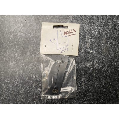 Genuine OE Peugeot 205 Badge Mud Flap Inserts Silver PAIR - 9602.1G