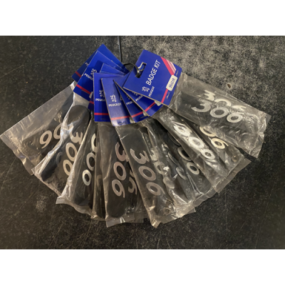 Genuine OE Peugeot 306 Badge KIT (Pair of Mudflap badges) 306 Emblem - 9643.1R