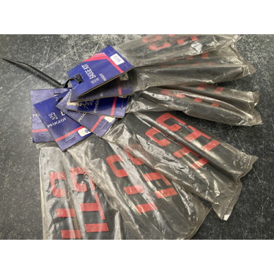 Genuine OE Peugeot GTI Badge KIT (Pair of badges) GTI Emblem - 9643.1Q