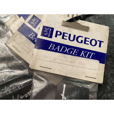 Genuine OE Peugeot KEY WEST Mudflap Badge KIT (Pair of badges) Key West Emblem - 9648.1R