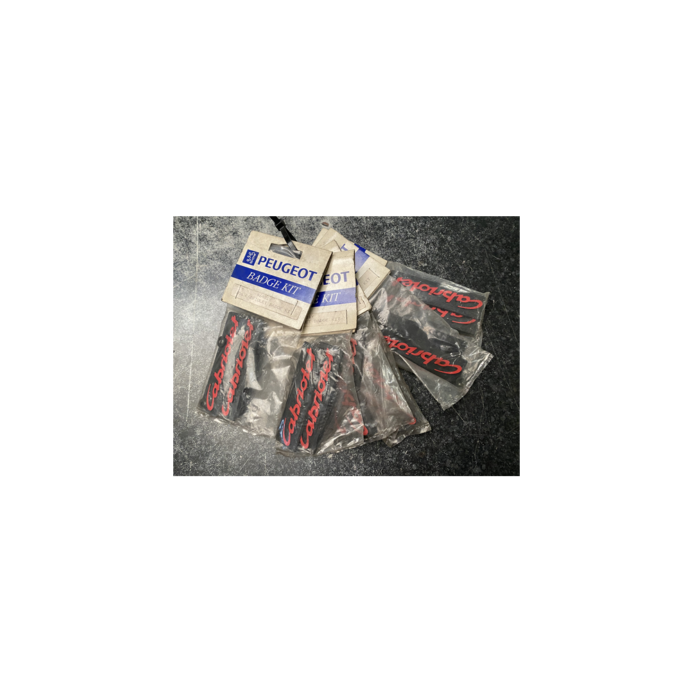 Genuine OE Peugeot Cabriolet Badge KIT (Pair of badges) Cabriolet Emblem - 9648.1Y