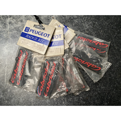 Genuine OE Peugeot Cabriolet Badge KIT (Pair of badges) Cabriolet Emblem - 9648.1Y