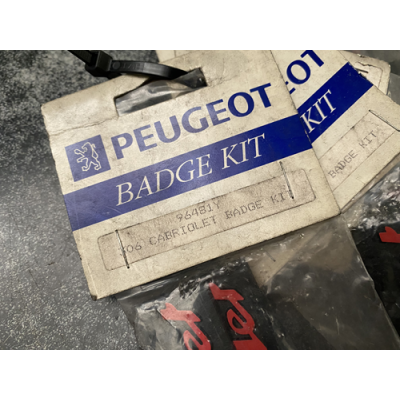 Genuine OE Peugeot Cabriolet Badge KIT (Pair of badges) Cabriolet Emblem - 9648.1Y