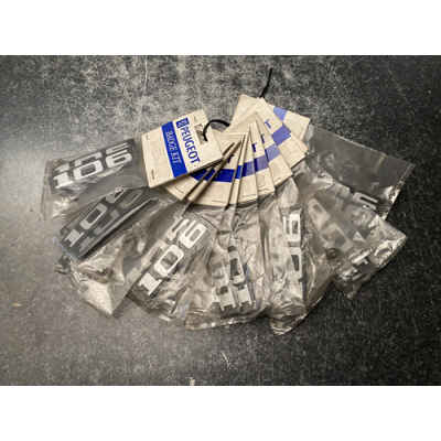 copy of Genuine OE Peugeot Cabriolet Badge KIT (Pair of badges) Cabriolet Emblem - 9648.1Y