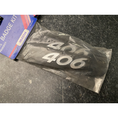 Genuine OE Peugeot 406 Badge KIT (Pair of badges) 406 Emblem - 9643.1H