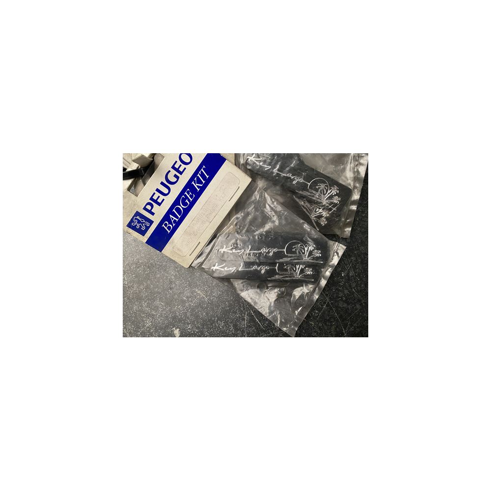 Genuine OE Peugeot Key Largo Mudflap Badge KIT (Pair of badges) Key Largo Emblem - 9648.19