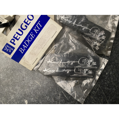 Genuine OE Peugeot Key Largo Mudflap Badge KIT (Pair of badges) Key Largo Emblem - 9648.19