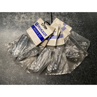 Genuine OE Peugeot Key Largo Mudflap Badge KIT (Pair of badges) Key Largo Emblem - 9648.19