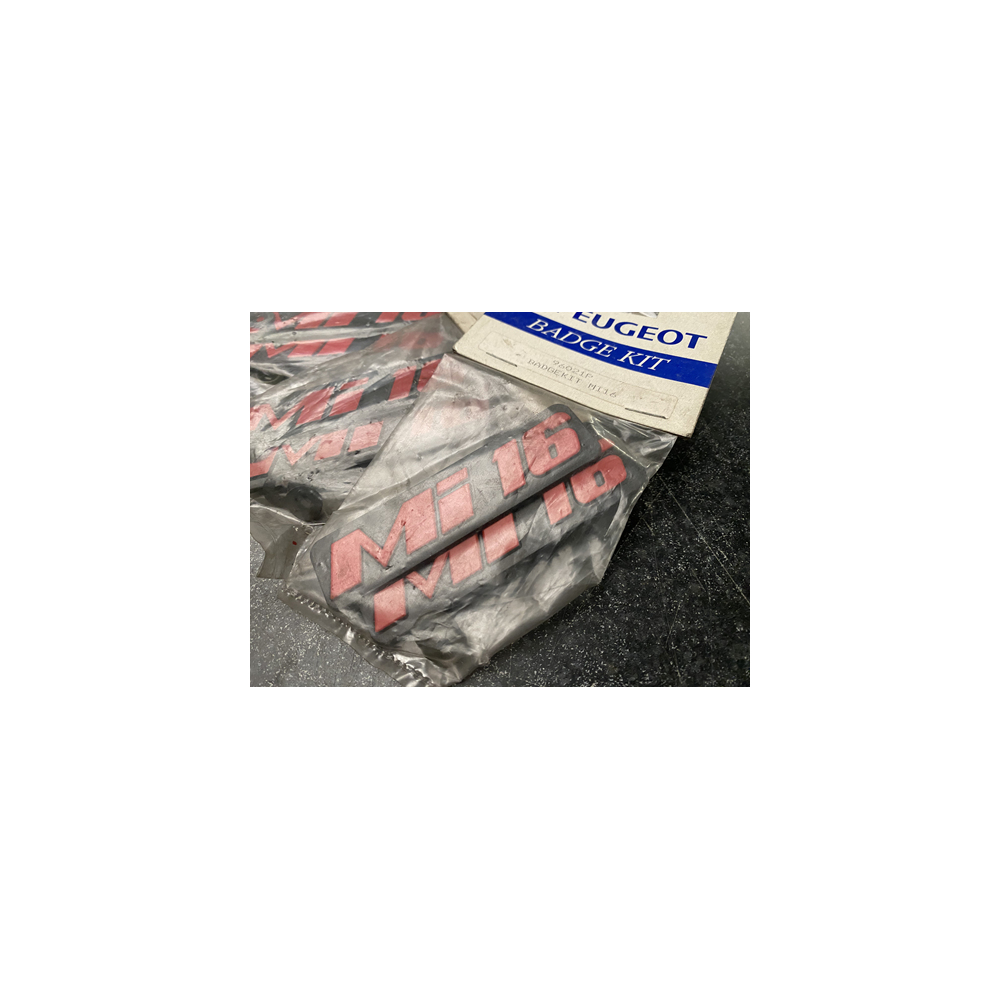 Genuine OE Peugeot Mi16 Mudflap Badge KIT (Pair of badges) Mi16 Emblem - 9602.1P