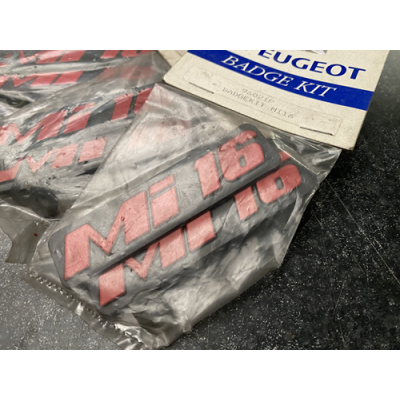 Genuine OE Peugeot Mi16 Mudflap Badge KIT (Pair of badges) Mi16 Emblem - 9602.1P