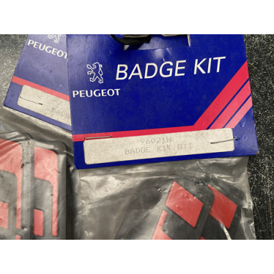 Genuine OE Peugeot GTI Badge KIT (Pair of badges) GTI Emblem - 9602.1H