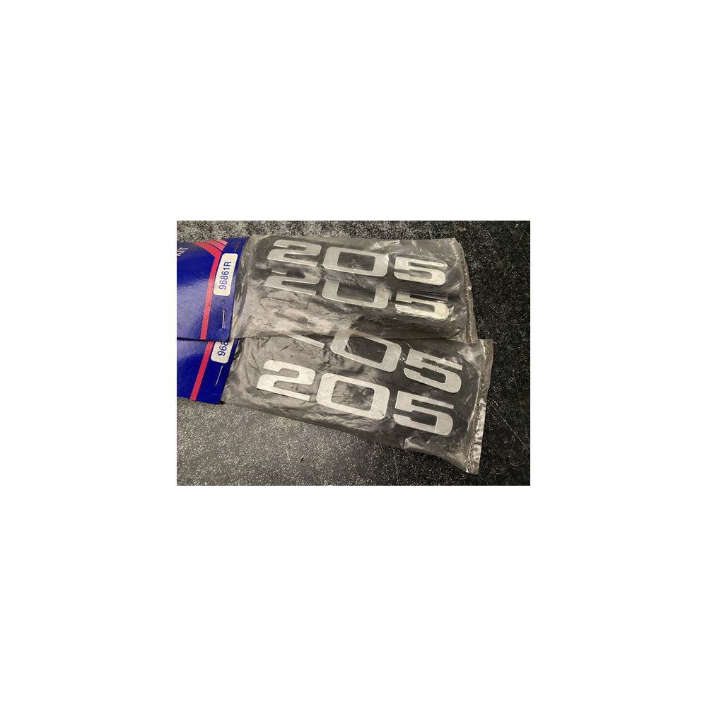 Genuine OE Peugeot 205 Badge KIT (Pair of badges) 205 Emblem 140x30mm - 9686.1R