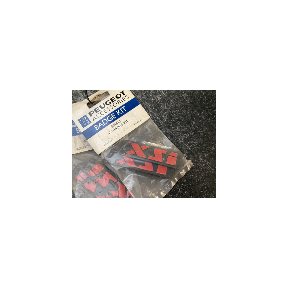 Genuine OE Peugeot XSI Mudflap Badge KIT (Pair of badges) XSI Emblem - 9648.1J