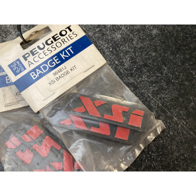Genuine OE Peugeot XSI Mudflap Badge KIT (Pair of badges) XSI Emblem - 9648.1J