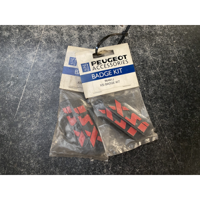 Genuine OE Peugeot XSI Mudflap Badge KIT (Pair of badges) XSI Emblem - 9648.1J