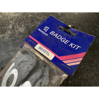 Genuine OE Peugeot 106 Badge KIT (Pair of badges) Peugeot 106 Emblem 140x30mm - 9643.1L