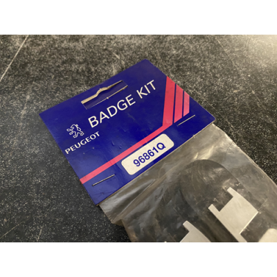 Genuine OE Peugeot 106 Badge KIT (Pair of badges) Peugeot 106 Emblem 140x30mm - 9686.1Q