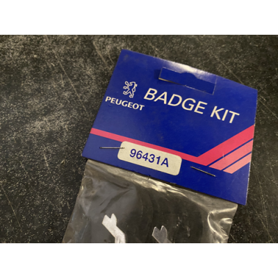 Genuine OE Peugeot Cabriolet Badge KIT (Pair of badges) Peugeot Cabriolet Emblem 140x30mm - 9643.1A