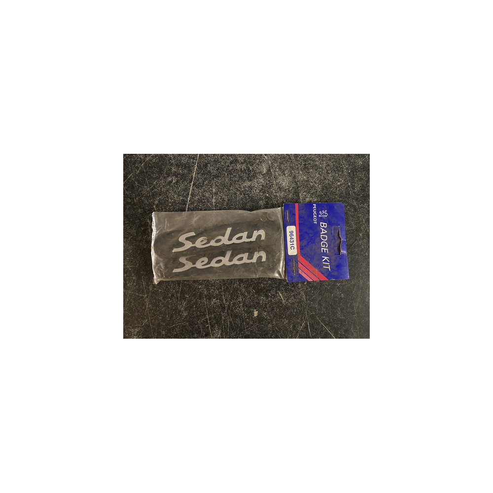 Genuine OE Peugeot Sedan Badge KIT (Pair of badges) Peugeot Sedan Emblem 140x30mm - 9643.1C