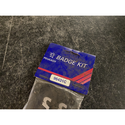 Genuine OE Peugeot Sedan Badge KIT (Pair of badges) Peugeot Sedan Emblem 140x30mm - 9643.1C