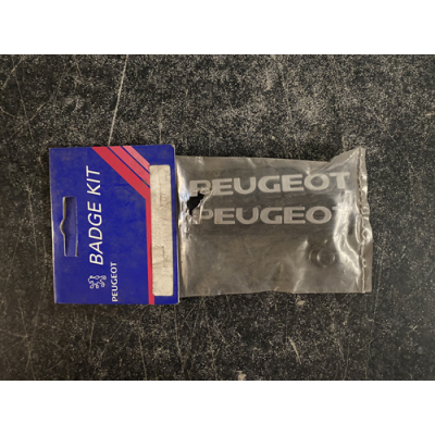 Genuine OE Peugeot Mudflap Badge KIT (Pair of badges) Peugeot Emblem - 9602.1Q