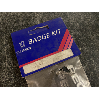 Genuine OE Peugeot Mudflap Badge KIT (Pair of badges) Peugeot Emblem - 9602.1Q